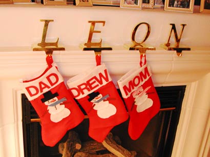 The stockings were hung by the chimney with care in hopes that Leon soon would be there