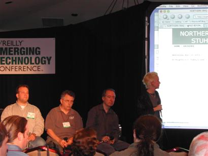 Warblogging panel at Etech 2003